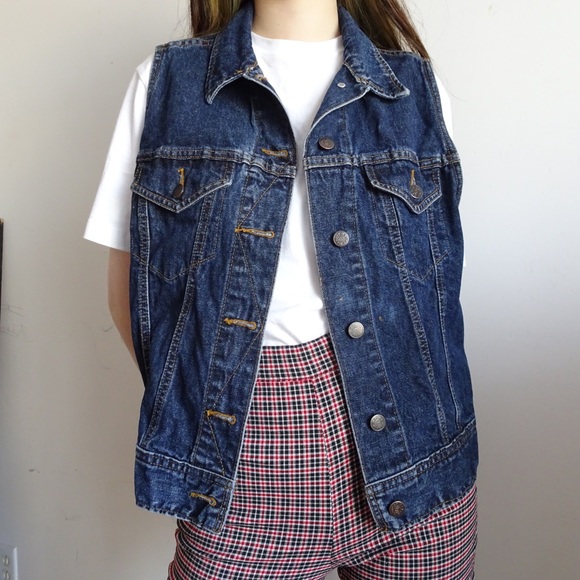 DENIM VEST JACKET - Picture 2 of 7
